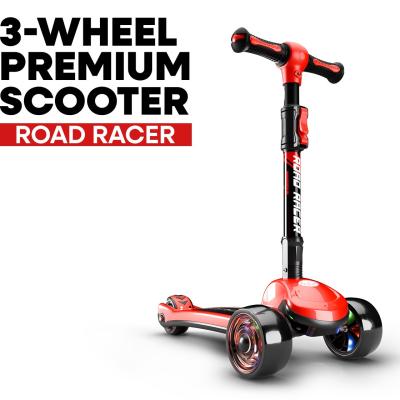 Zoozi 3-Wheel Twist Scooter for Outdoor Play - Red, 2Y+