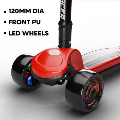Zoozi 3-Wheel Twist Scooter for Outdoor Play - Red, 2Y+